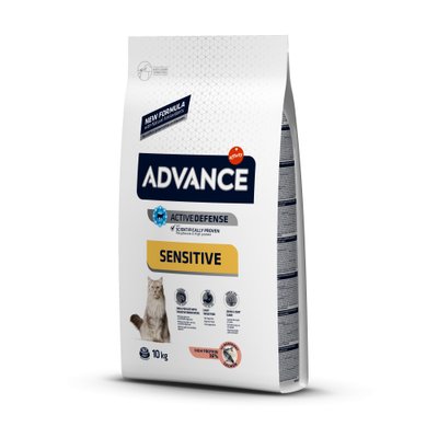 Сухий Корм Advance Cat Salmon Sensitive для котів з чутливим травленням з лососем 10 кг (8410650239194) Арт.923919 65838761 фото