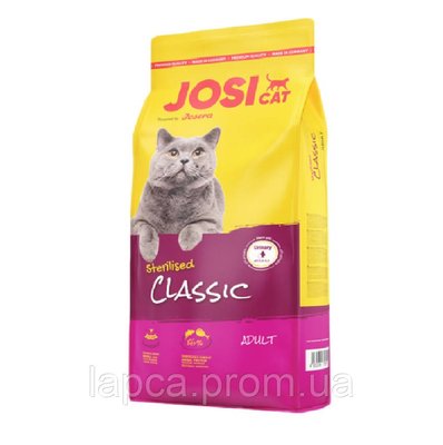 Сухий корм JosiCat Sterilised Classic 650 г для котів (4032254753438) 301085 фото