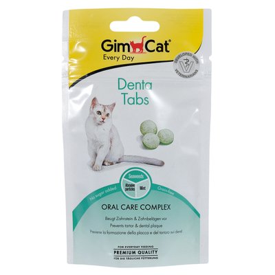 Вітаміни GimCat для котів ГімКет Табс Дента таблетки 40г арт.420653/420615 (4002064420615) 303070 фото