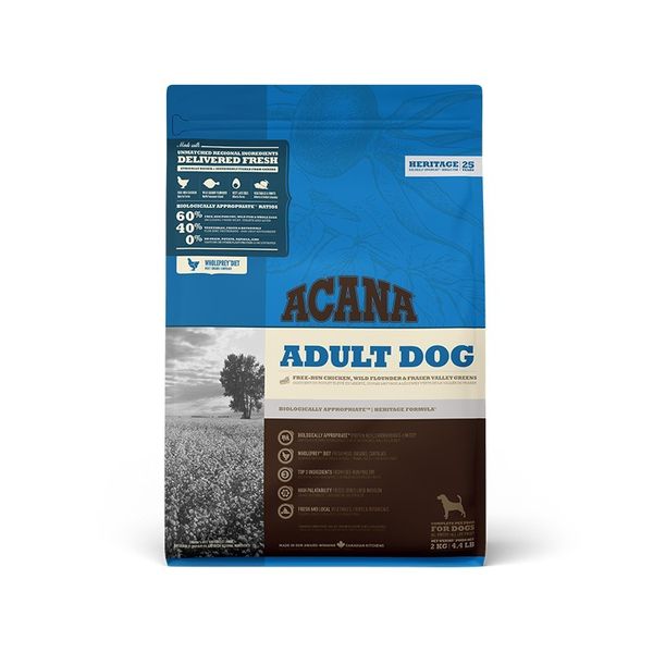 Сухий корм для собак ACANA Adult Dog для для всих порід та стадій життя 2 кг (a52520) a52513 фото