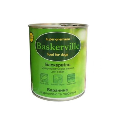Вологий корм Baskerville 400г консерва баранина картопля гарбуз для собак (4250231533518) 300045 фото