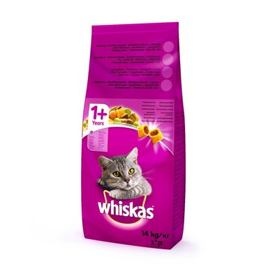 Сухий корм Whiskas з тунцем 14кг для котів (5900951014390) 301866 фото