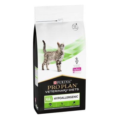 Сухий дієтичний корм Pro Plan VETERINARY DIETS HA Hypoallergenic для котів при непереносимості 1.3 кг (7613287597458) 302133 фото