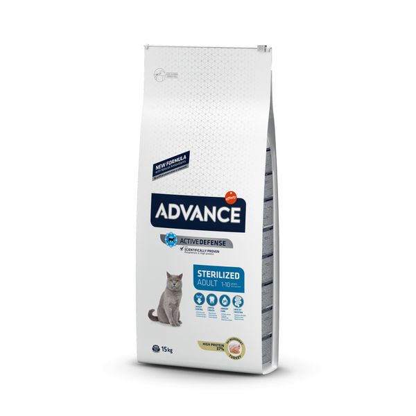 Сухой Корм ​​Advance Cat Sterilized для стерилизованных кошек с индейкой 15 кг (8410650166285) Арт.577510 65838770 фото