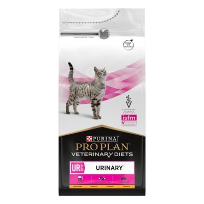 Сухий дієтичний корм Pro Plan VETERINARY DIETS UR Urinary для котів для розчинення каменів, з куркою 1.5 кг (7613287587701) 302193 фото