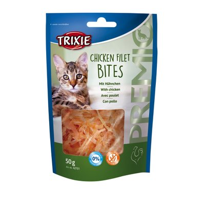 Ласощі Trixie для котів Тріксі Преміо "Chicken Filet Bites" філе куряче сушене 50г арт.42701 (4011905427010) 303113 фото